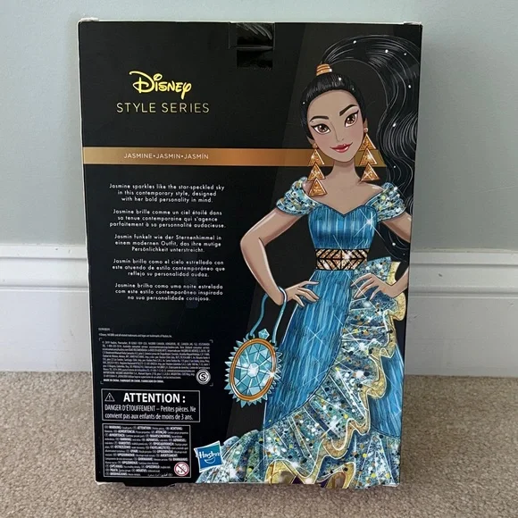 Disney Style Series Jasmine Doll in Blue and Gold - Picture 2 of 2